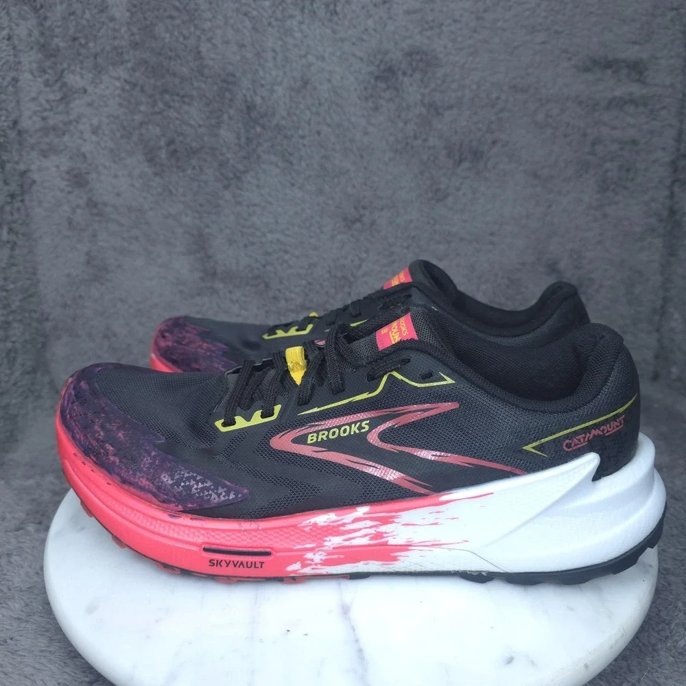 Brooks Catamount Shoes Womens Size 9 Black Trail Running Sneakers 1204051 3007